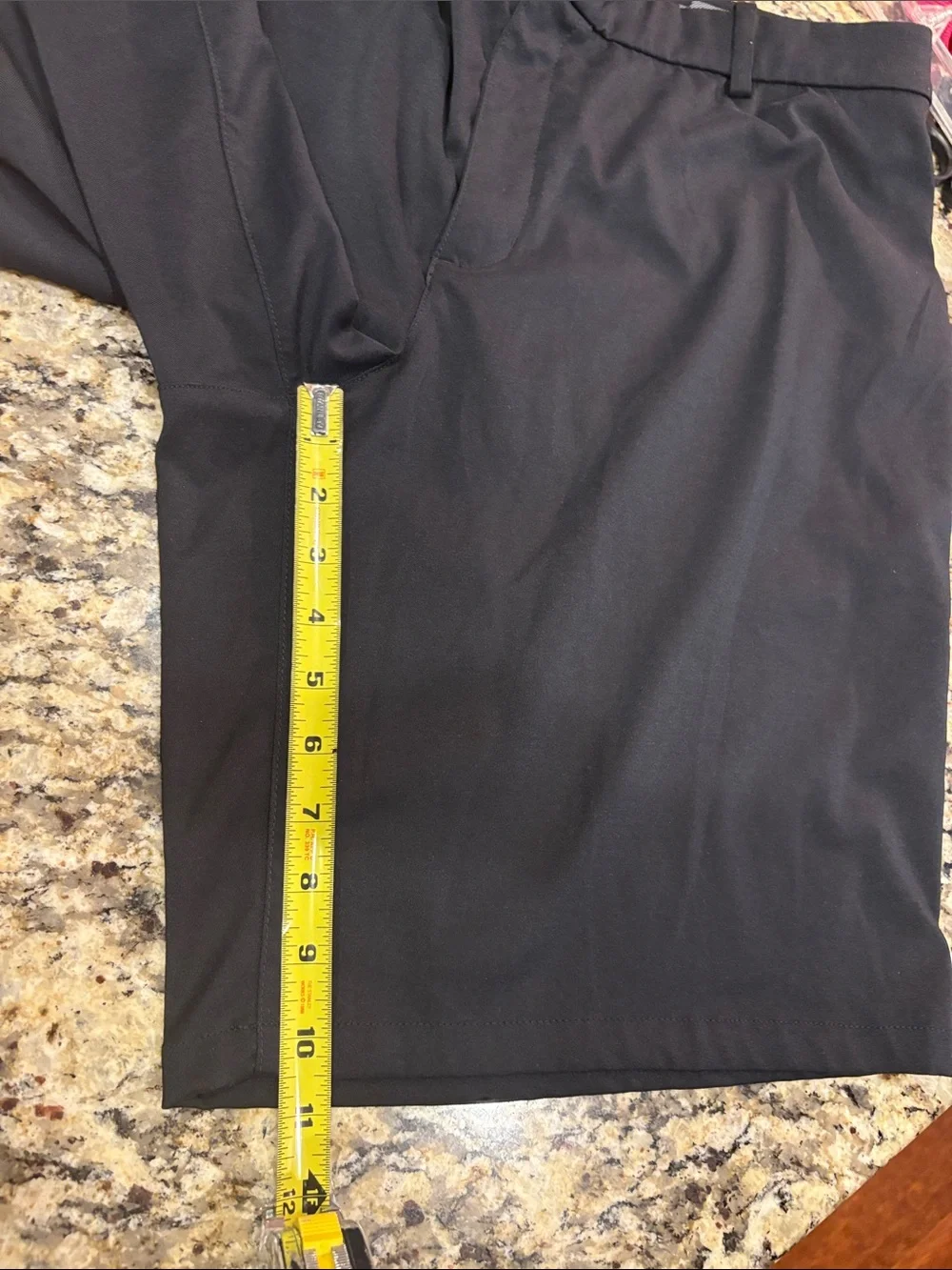 Nike Men's Black Flat Front Dry Fit Performance Golf Shorts sz 40 Waist - Picture 10 of 12